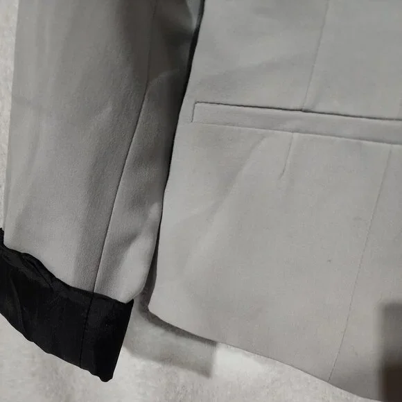 Worthington Blazer Grey One Button Closure Fully Lined Size M - Picture 2 of 7